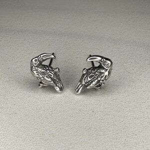 Sterling Silver Toucan Bird Stud Earrings Cute Tropical Animal Jewelry‎ Gift